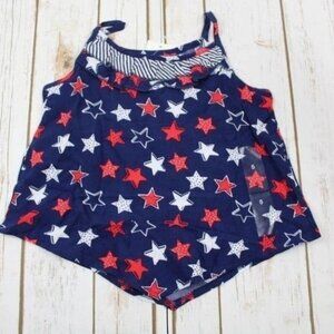 Epic Threads Little Girls Printed Ruffle-Trim Tank Top Size 5